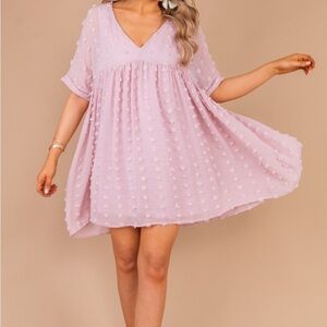 NWT Size L Light Pink Textured Dress Ecowish MIDI